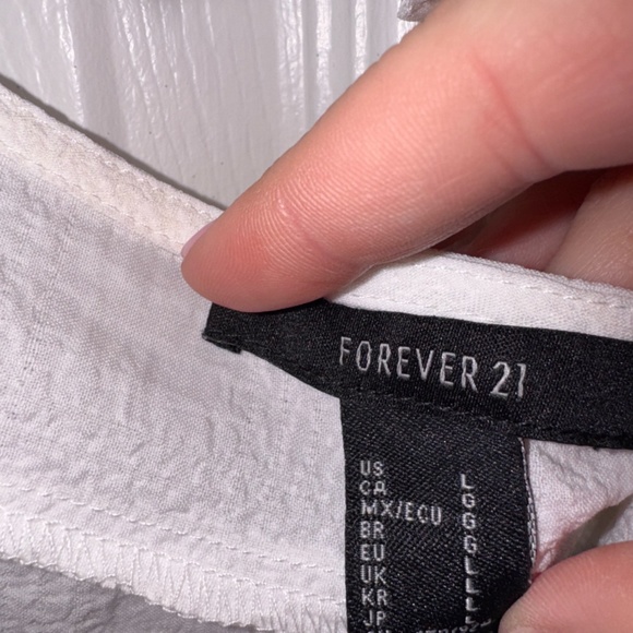 Forever 21 Tie Front Tank Top Large - Picture 2 of 4